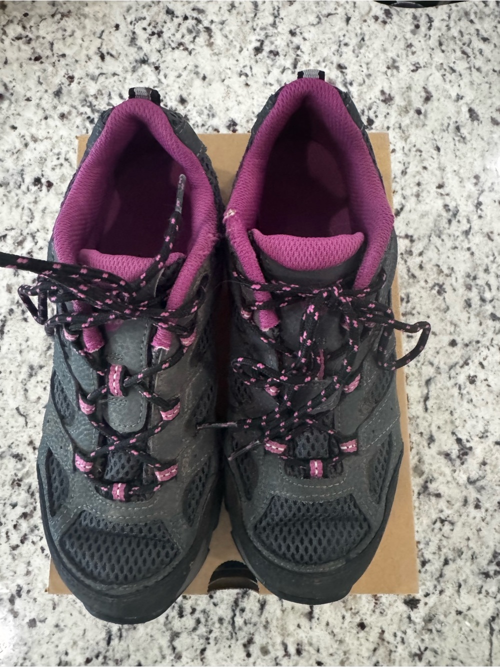 Merrell Moab 3 Low Granite/Berry Athletic Hiking Shoes